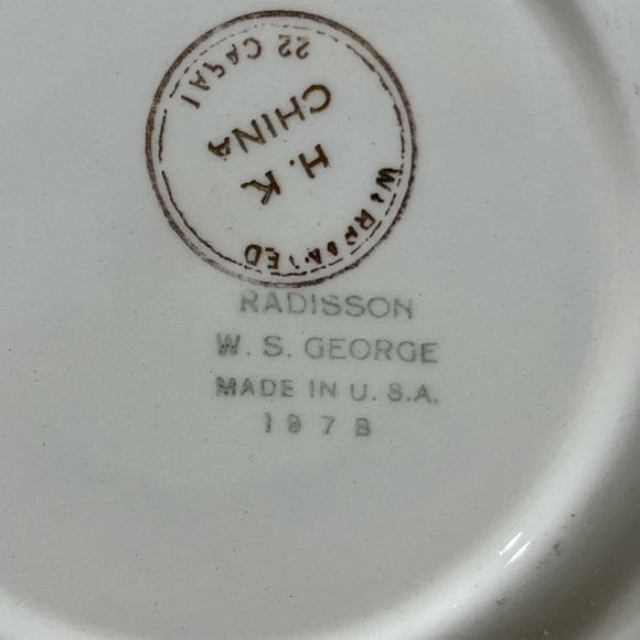 WS George Radisson Gold Gilt Edge Bread and Butter Plate - Picture 8 of 9